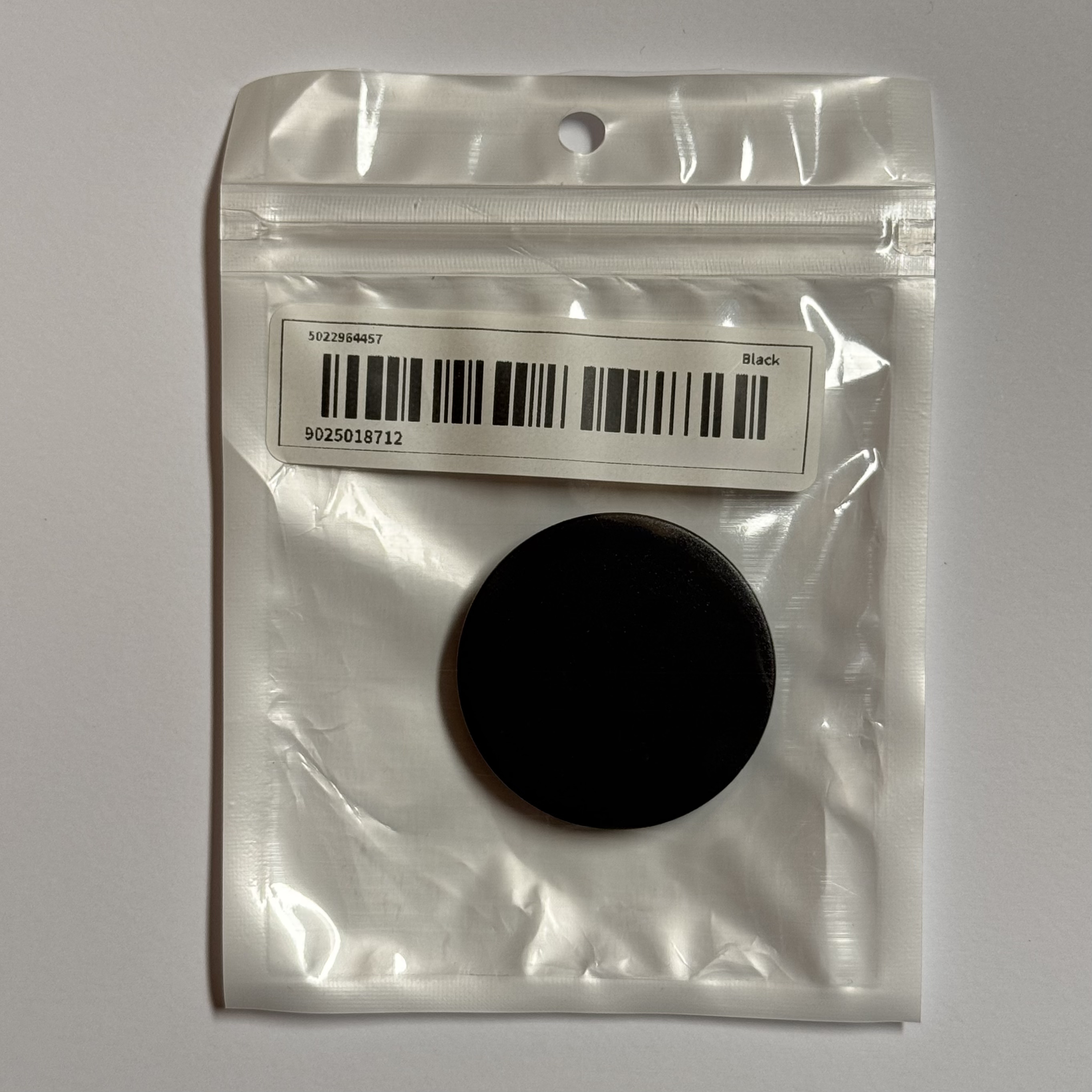 Handyhalter - Rund, mit kleber - Schwarz