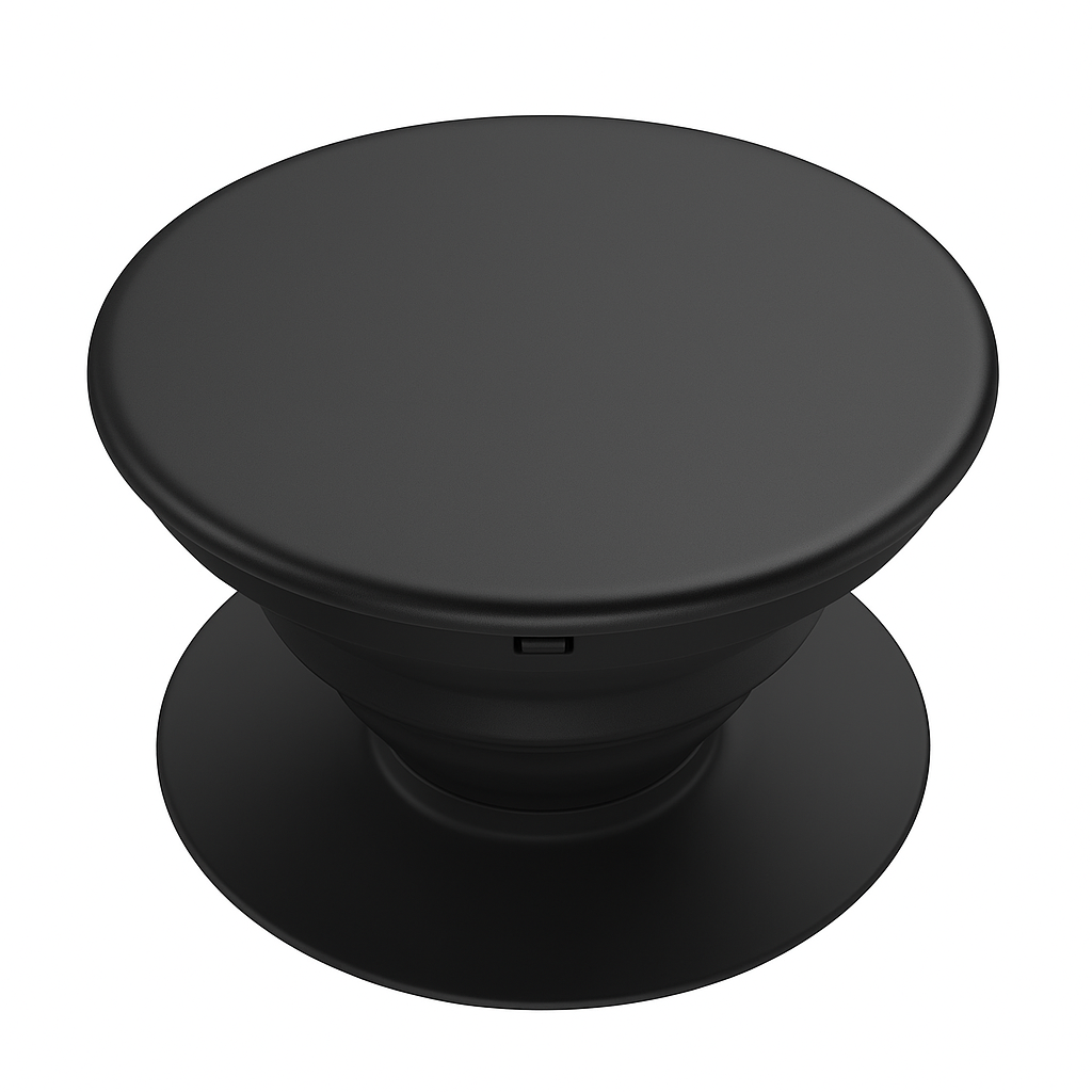 Handyhalterung rund mit Kleber – Universal Smartphone Halter, schwarz